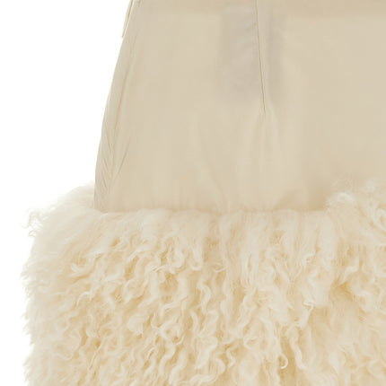Moncler White Polyamide Long Skirt