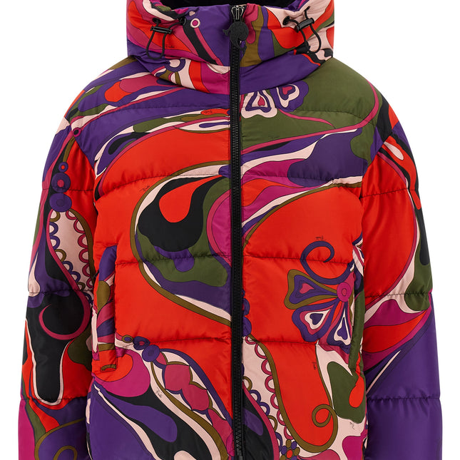 Emilio Pucci Multicolor Polyamide Full-Length Jacket