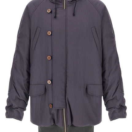Magliano Purple Virgin Wool Parka
