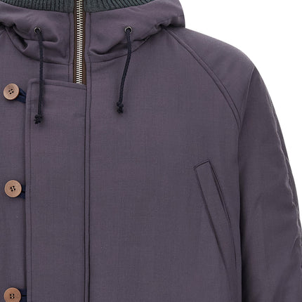 Magliano Purple Virgin Wool Parka
