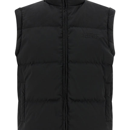 MM6 Maison Margiela Black Polyester Full-Length Jacket
