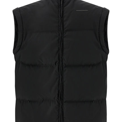 MM6 Maison Margiela Black Polyester Full-Length Jacket