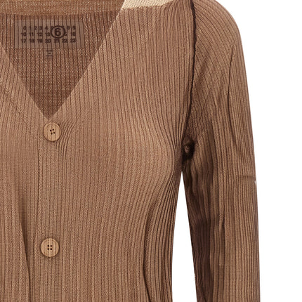 MM6 Maison Margiela Beige Polyamide Midi Dress