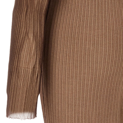 MM6 Maison Margiela Beige Polyamide Midi Dress