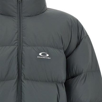 Balenciaga Gray Polyamide Full-Length Jacket