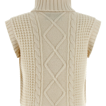 PERFECT MOMENT White Merino Wool Sleeveless Jacket