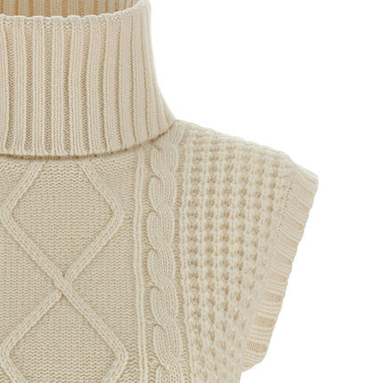 PERFECT MOMENT White Merino Wool Sleeveless Jacket