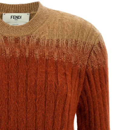 Fendi Multicolor Wool Cardigan