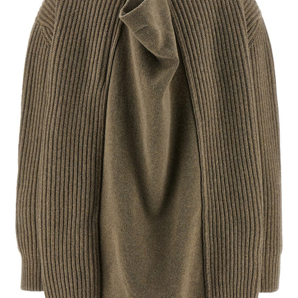 MM6 Maison Margiela Beige Virgin Wool Short Dress
