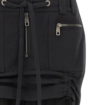 Dolce & Gabbana Black Silk Midi Skirt
