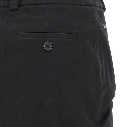 Dolce & Gabbana Black Silk Midi Skirt