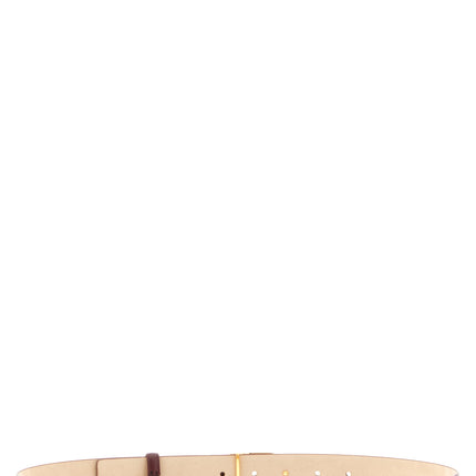 Khaite Bordeaux Calfskin Regular Belt