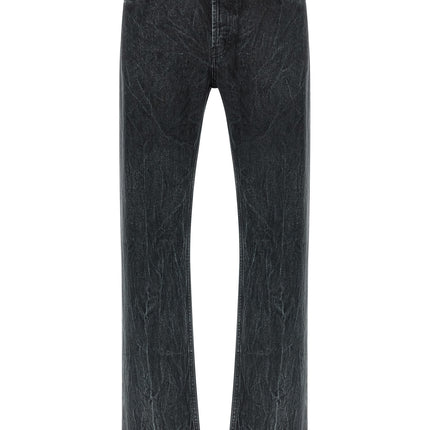 SÉFR Black Cotton Straight-Leg Jeans