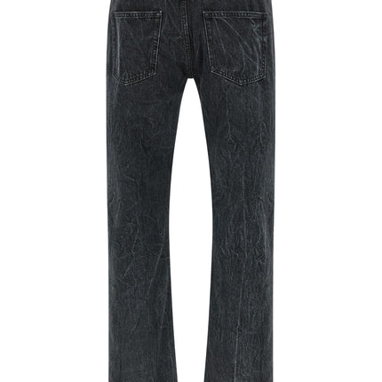 SÉFR Black Cotton Straight-Leg Jeans