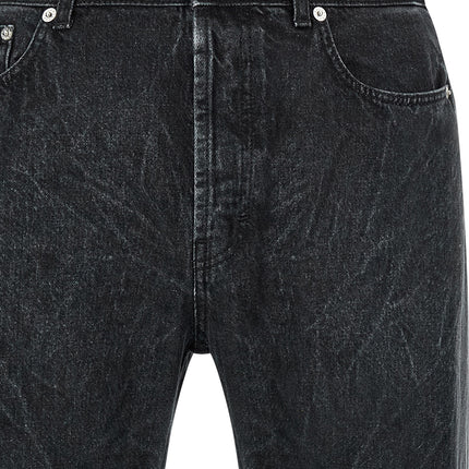 SÉFR Black Cotton Straight-Leg Jeans