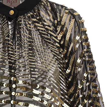 Emilio Pucci Black Polyamide Blouse