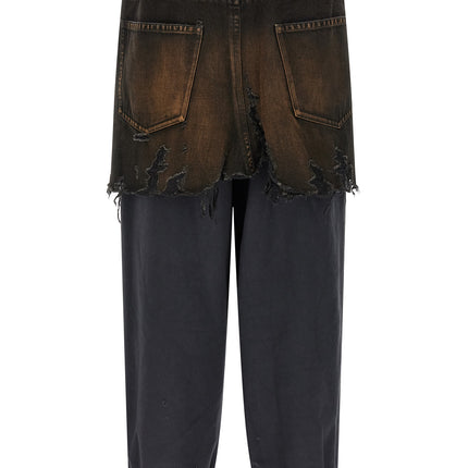 Maison Mihara Yasuhiro Black Cotton Casual Pants