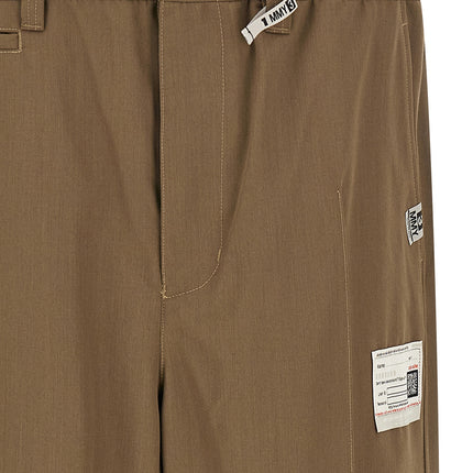 Maison Mihara Yasuhiro Bicolor Polyester Casual Pants