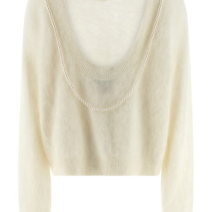 BERNADETTE White Cashmere Cardigan