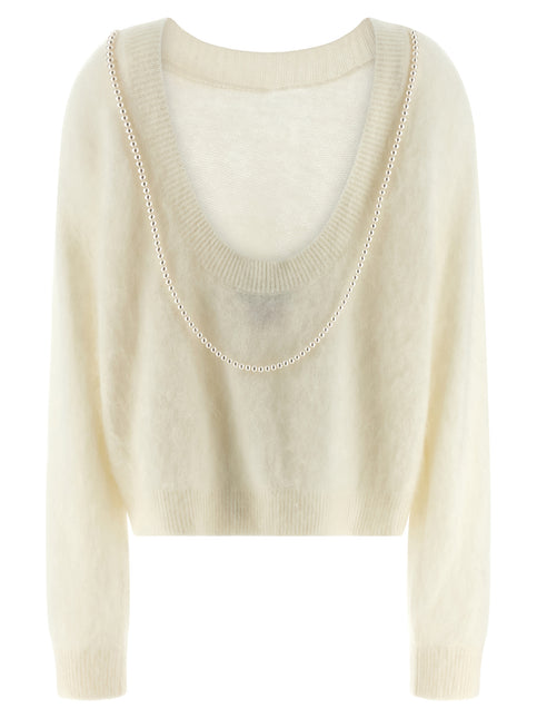 BERNADETTE White Cashmere Cardigan