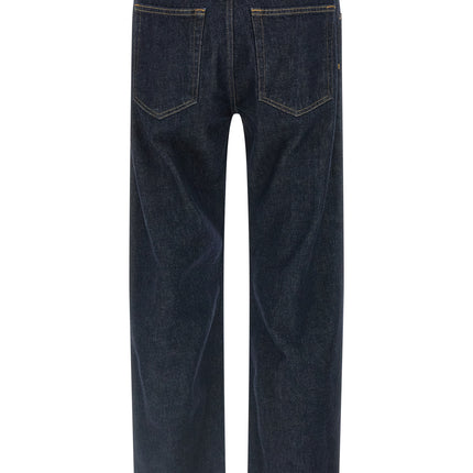 Agolde Blue Cotton Straight-Leg Jeans