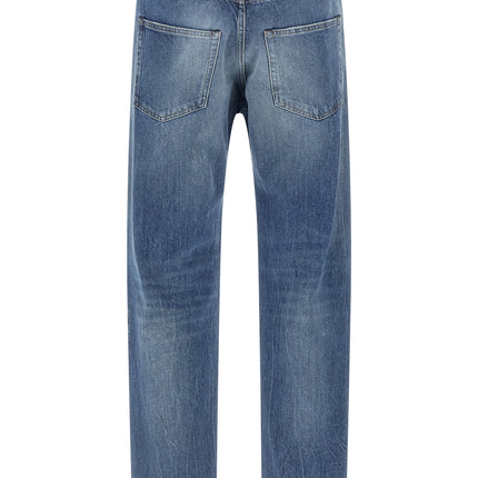 Maison Margiela Blue Cotton Straight-Leg Jeans