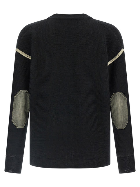 Maison Margiela Black Virgin Wool Cardigan
