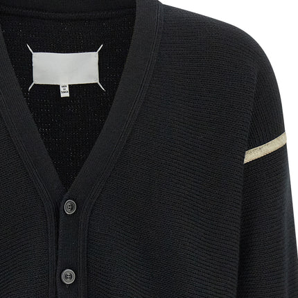 Maison Margiela Black Virgin Wool Cardigan