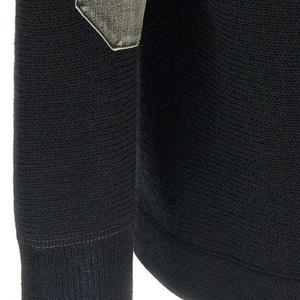 Maison Margiela Black Virgin Wool Cardigan