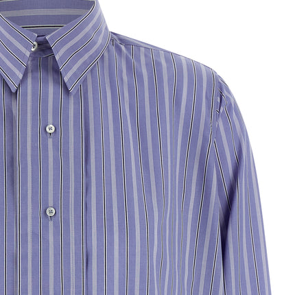 Maison Margiela Blue Cotton Blouse