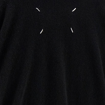 Maison Margiela Black Virgin Wool Cardigan