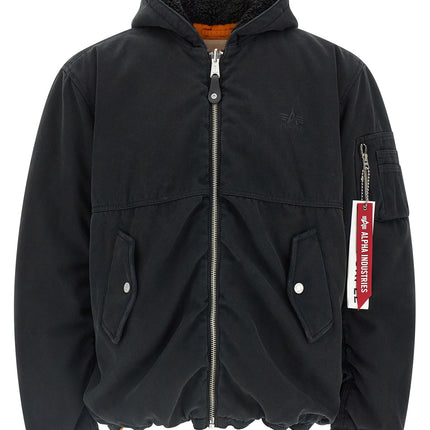PURPLE Multicolor Cotton Bomber