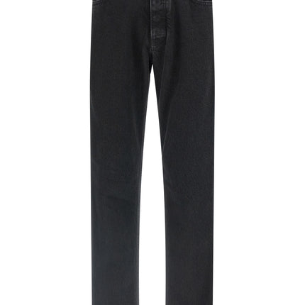 MM6 Maison Margiela Black Cotton Tapered Jeans
