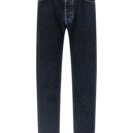 MM6 Maison Margiela Black Cotton Straight-Leg Jeans