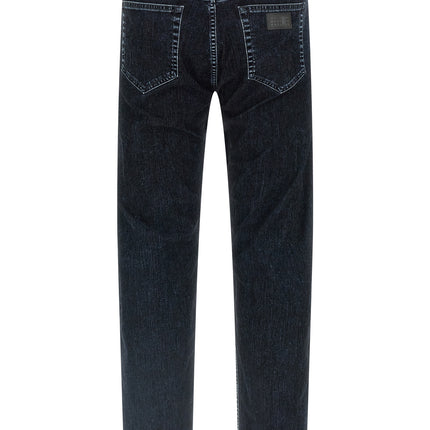 MM6 Maison Margiela Black Cotton Straight-Leg Jeans