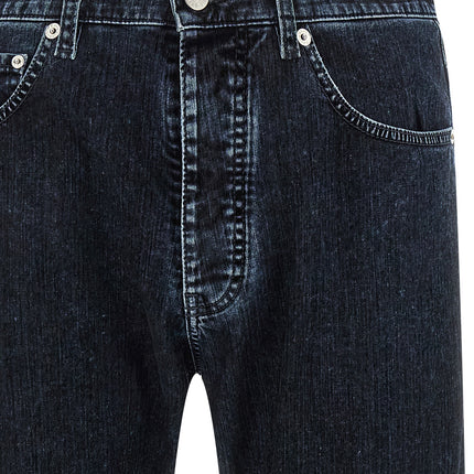 MM6 Maison Margiela Black Cotton Straight-Leg Jeans