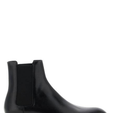 Saint Laurent Black Calfskin Chelsea Boots