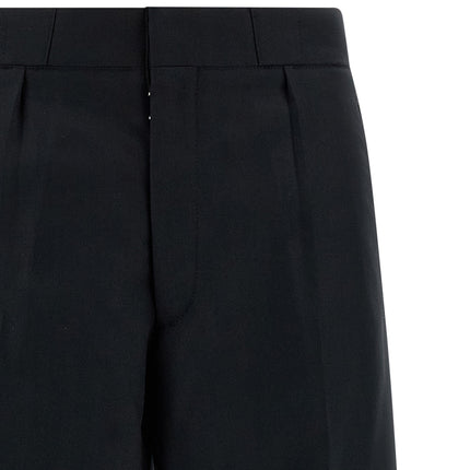 Maison Margiela Black Wool Dress Pants