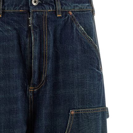 Maison Margiela Blue Cotton Relaxed Fit Jeans