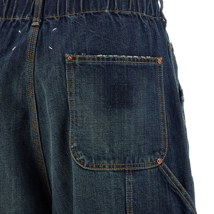 Maison Margiela Blue Cotton Relaxed Fit Jeans