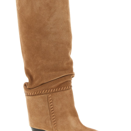 Jimmy Choo Beige Leather Over The Knee