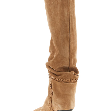 Jimmy Choo Beige Leather Over The Knee