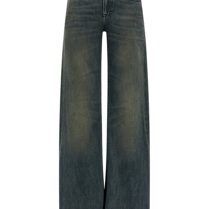 Balenciaga Blue Cotton Flared Jeans