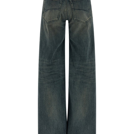 Balenciaga Blue Cotton Flared Jeans