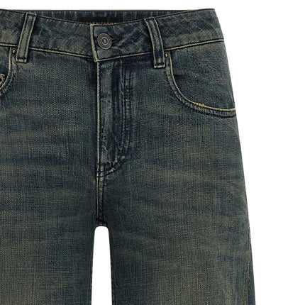Balenciaga Blue Cotton Flared Jeans