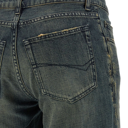 Balenciaga Blue Cotton Flared Jeans