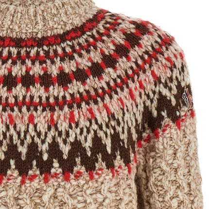 Moncler Grenoble Multicolor Wool Cardigan