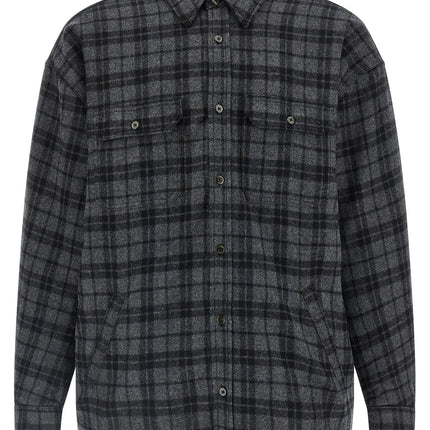 WILLY CHAVARRIA Gray Wool Full-Length Jacket