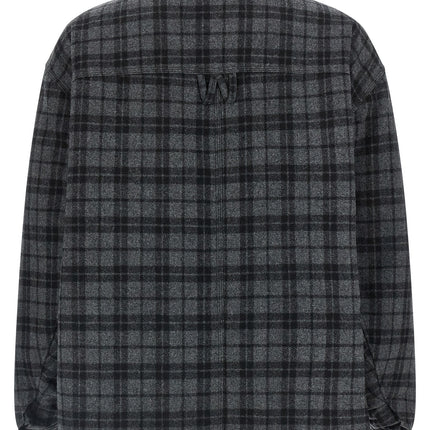 WILLY CHAVARRIA Gray Wool Full-Length Jacket