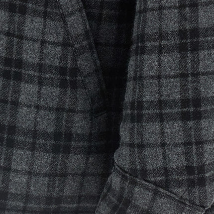 WILLY CHAVARRIA Gray Wool Full-Length Jacket